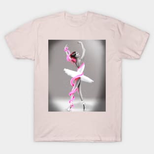 Breast cancer beautiful ballerina T-Shirt